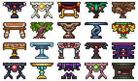 泰拉瑞亚瑟银模组百科桌子物品属性配图