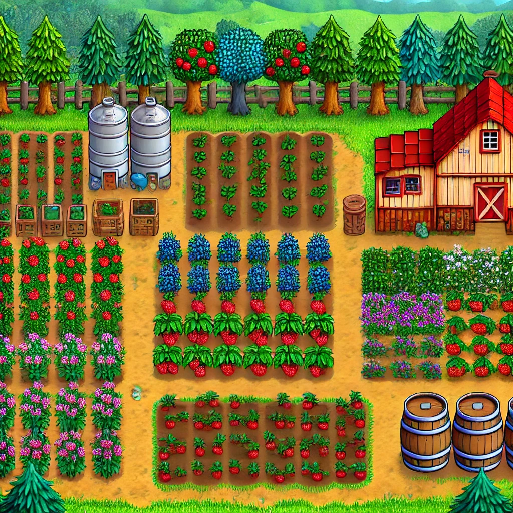 星露谷物语百科《星露谷物语》新手森林农场布局与赚钱攻略，最全高收益指南！配图