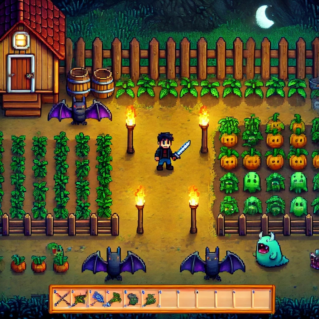 星露谷物语百科《星露谷物语》新手森林农场布局与赚钱攻略，最全高收益指南！配图