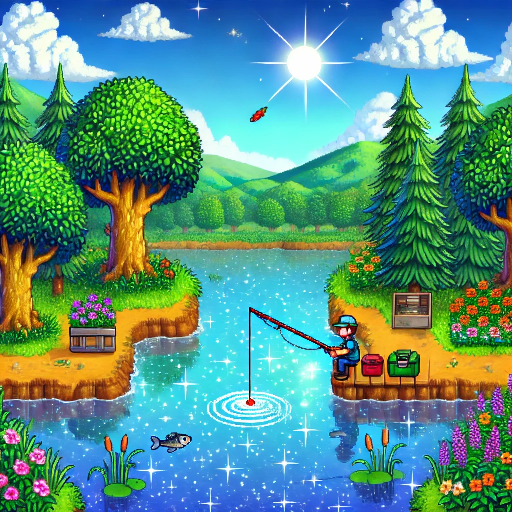 星露谷物语百科《星露谷物语》夏季钓鱼攻略：最佳地点与技巧揭秘配图