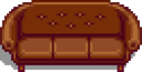 棕色长沙发
