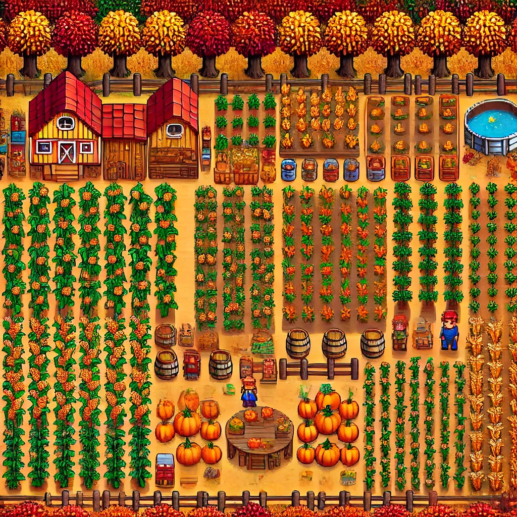 星露谷物语百科《星露谷物语》2024年新手必读：高效农场布局与工具使用详解配图