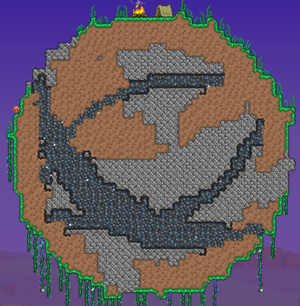 泰拉瑞亚灾厄模组百科小行星矿石星配图