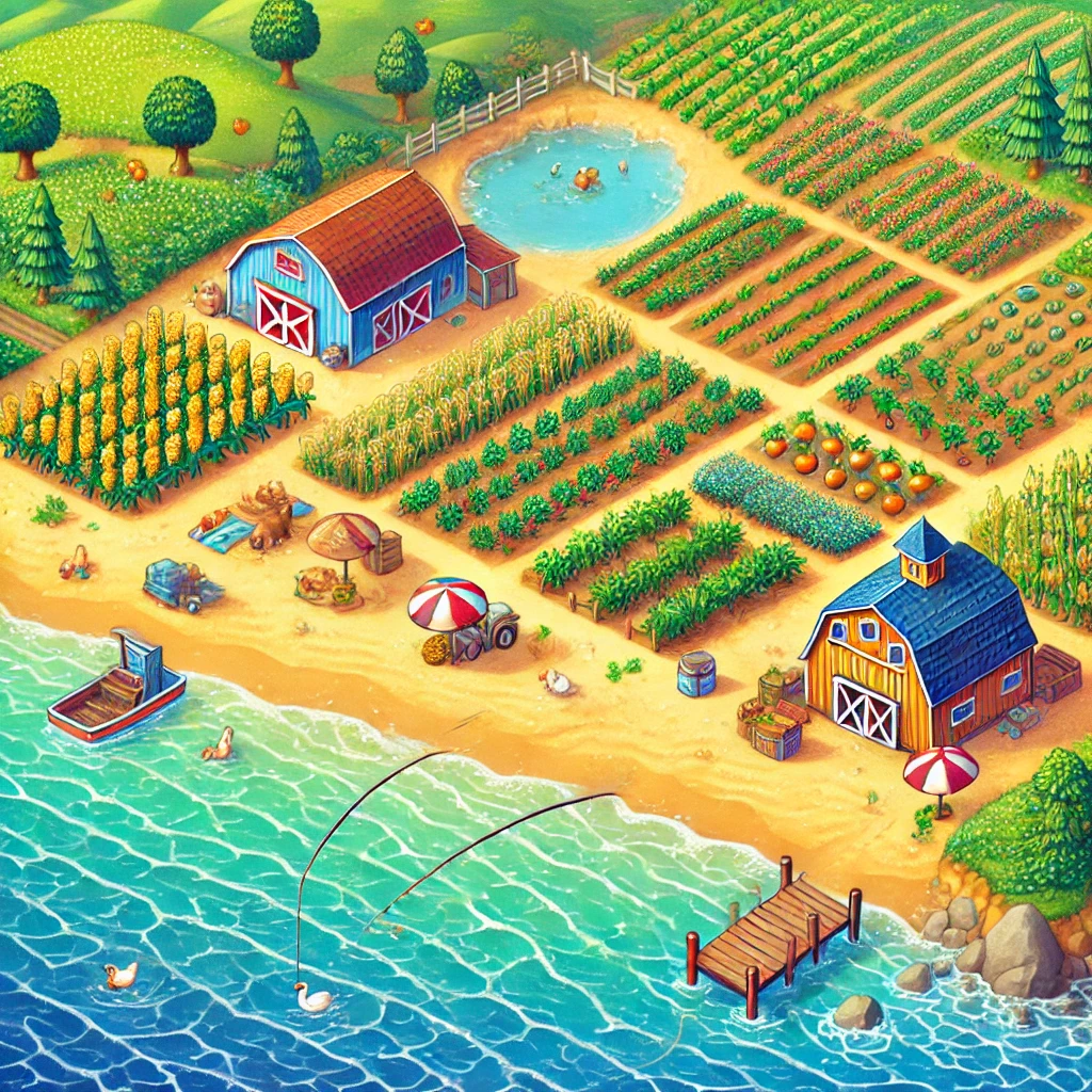 星露谷物语百科《星露谷物语》海滩农场全攻略：新手必备种植、钓鱼、畜牧技巧配图