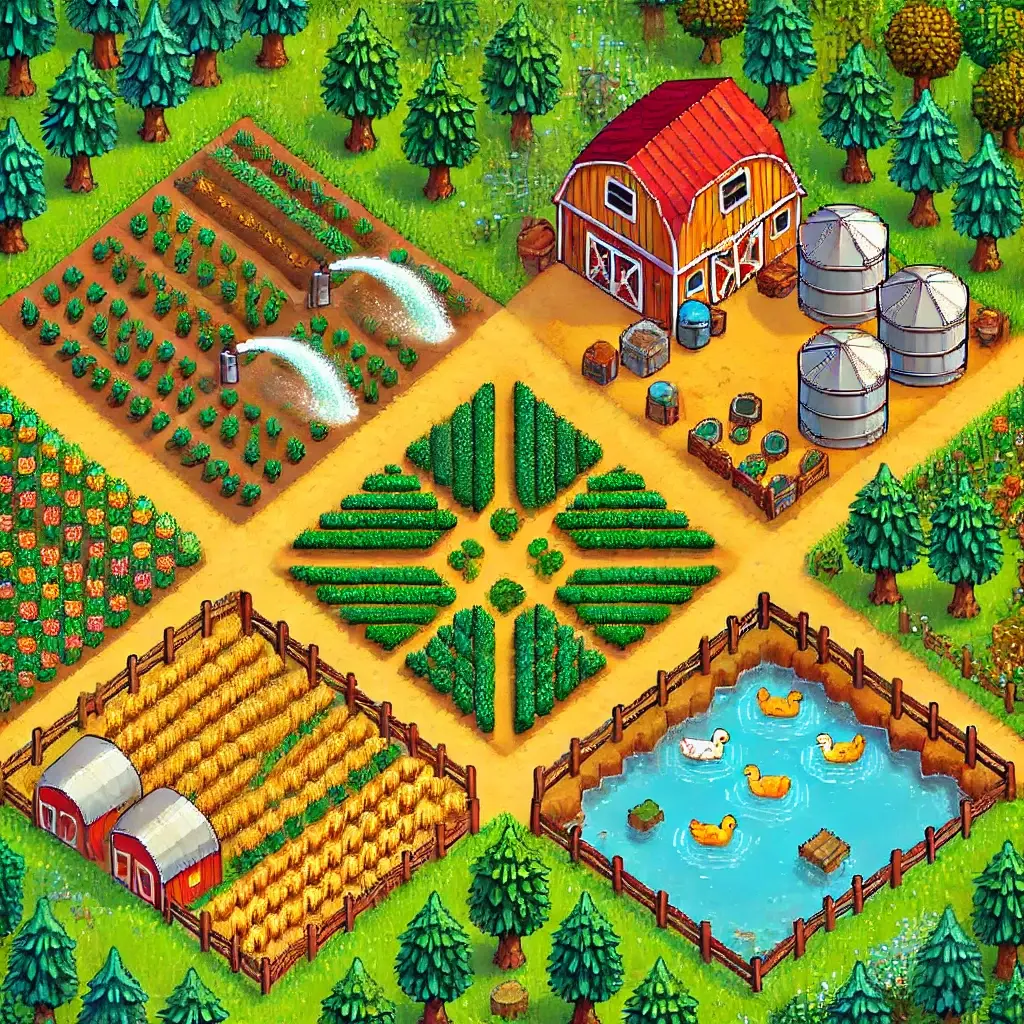 星露谷物语百科星露谷物语四角农场详解：新手必备的布局与资源获取指南配图