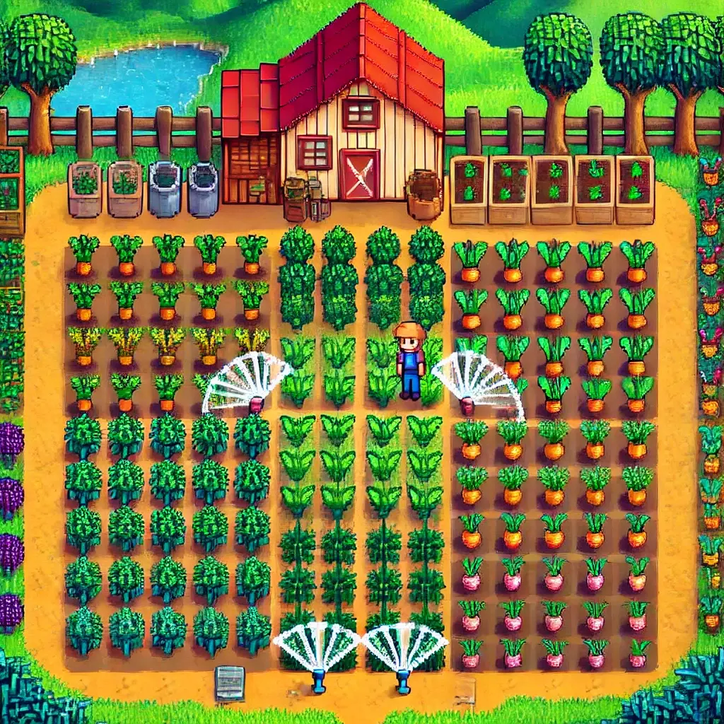 星露谷物语百科星露谷物语四角农场详解：新手必备的布局与资源获取指南配图