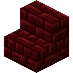 红色下界砖楼梯